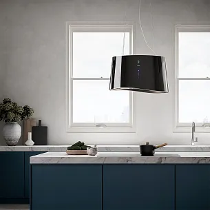 Островная вытяжка Falmec MARE E.ION IS GLASS BLACK 66