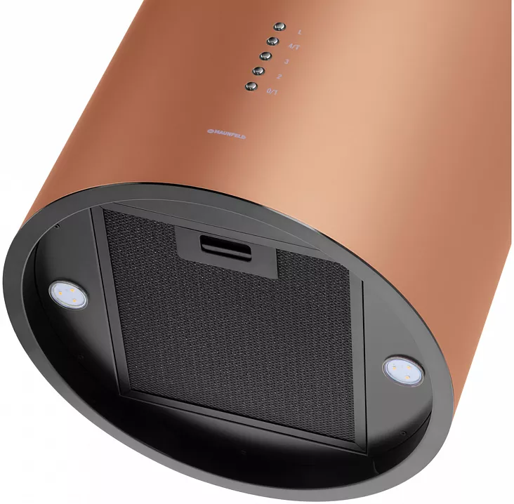 Островная цилиндрическая вытяжка MAUNFELD Lee Isla 39 Copper