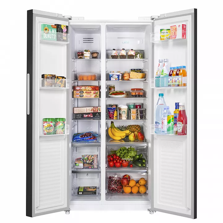 Холодильник-морозильник Side-by-Side MAUNFELD MFF177NFW Slim Inverter