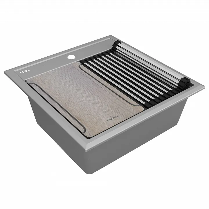 Кухонная мойка Paulmark STEPIA-MULTI SINK 50 GRM
