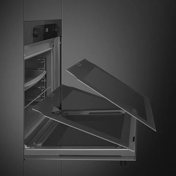 Электрический духовой шкаф с паром Smeg SO6201S2B