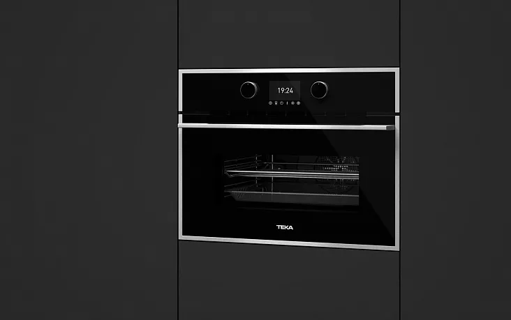 Компактный духовой шкаф с свч Teka HLC 847 C BLACK-SS