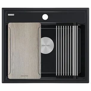 Кухонная мойка Paulmark STEPIA-MULTI SINK 60 BLM