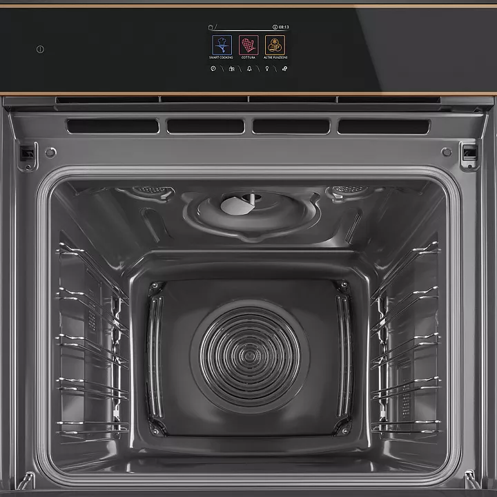 Электрический духовой шкаф с свч Smeg SO6604M2PNR