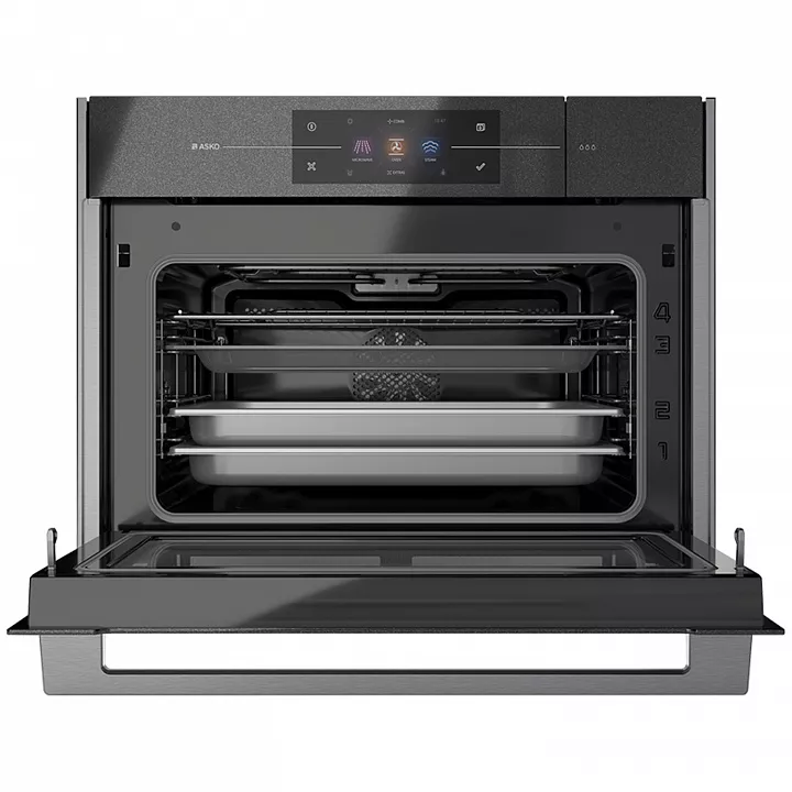 Компактный духовой шкаф с свч и паром Asko OCSM8478G