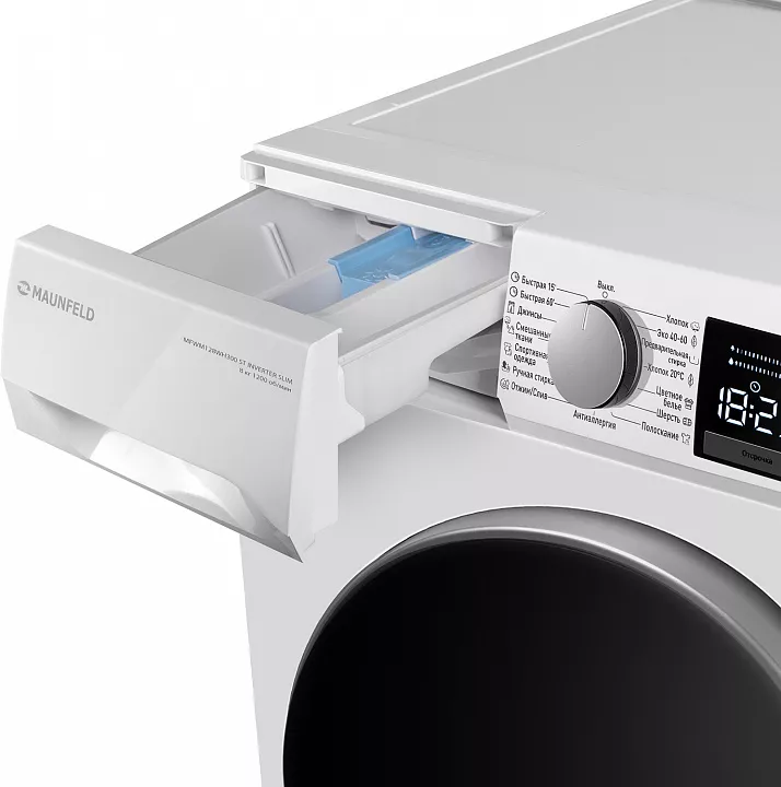 Стиральная машина MAUNFELD MFWM128WH300 ST INVERTER SLIM