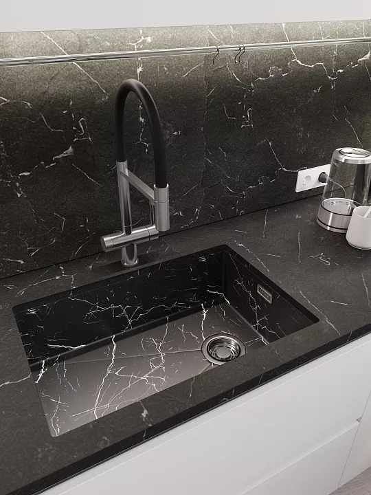 Кухонная мойка EMAR EMB-660(UN) Black Elegant