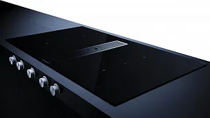 Индукционная варочная панель с вытяжкой Kuppersbusch KMI 9850.1 SR-E Stainless Steel
