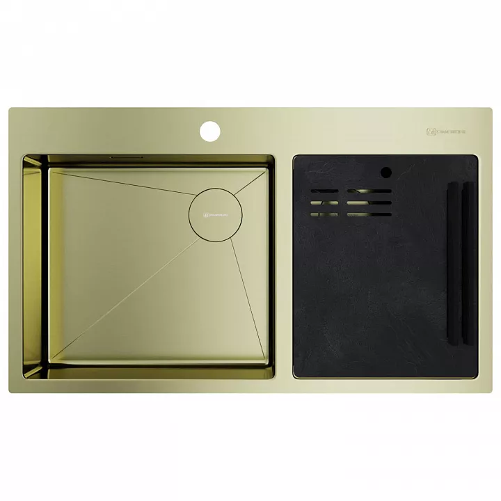 Кухонная мойка OMOIKIRI Akisame 86-2 Side-LG