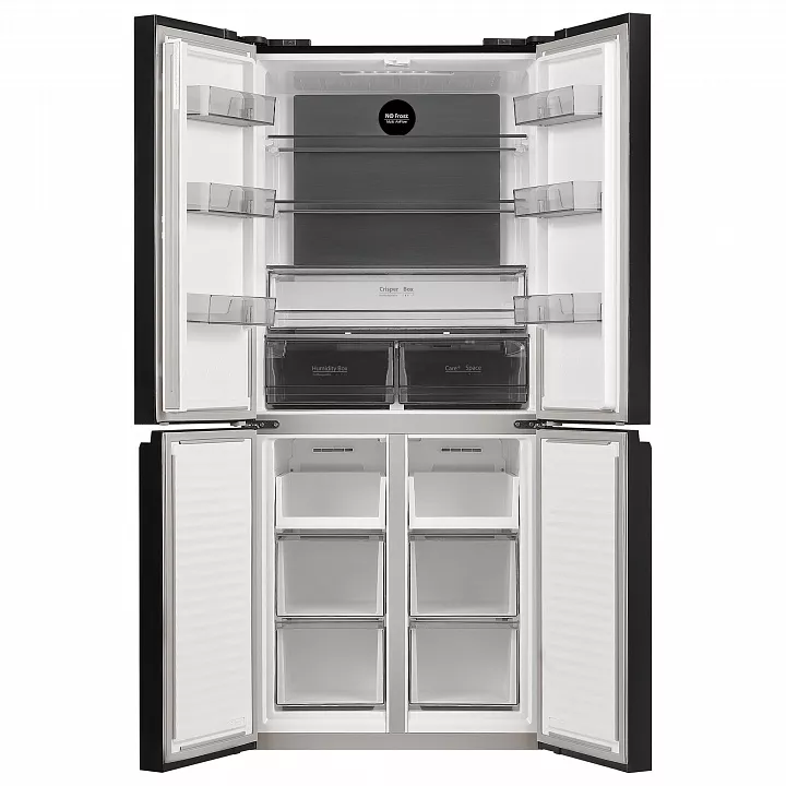 Холодильник-морозильник Cross Door MAUNFELD MFF183NFWE Matt Inverter