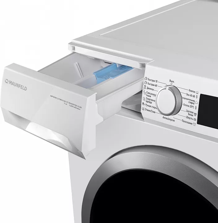 Стиральная машина MAUNFELD MFWM127WH100 ST INVERTER SLIM