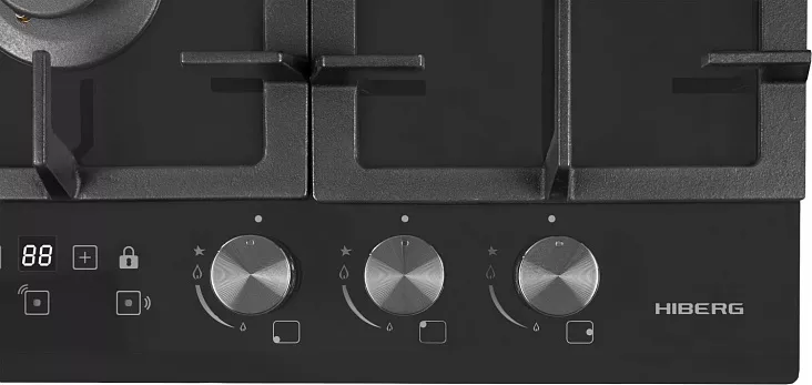 Газовая варочная панель HIBERG VM 4535 B