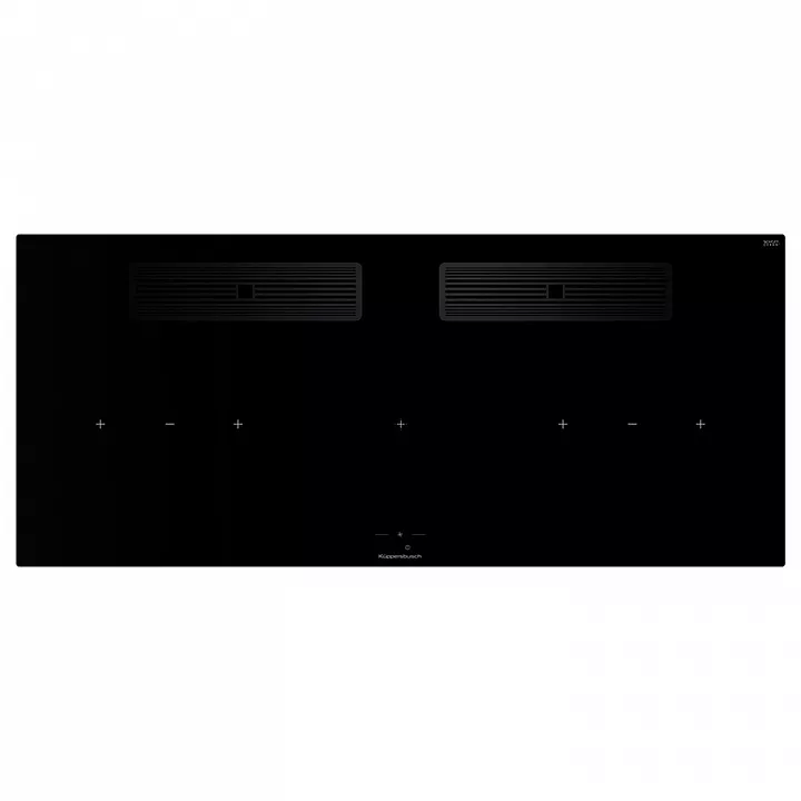 Индукционная варочная панель с вытяжкой Kuppersbusch KMI 12850.0 SR-S Black Chrome