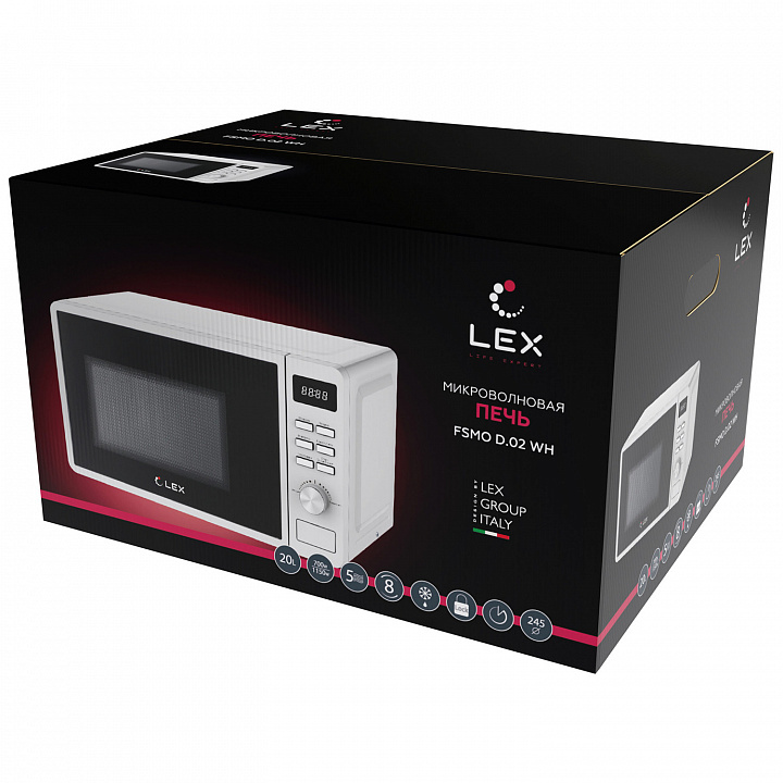 Микроволновая печь LEX FSMO D.02 WH